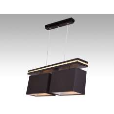Lampa wisząca Wenecja II - 16 7019 hotelowa abażur brązowy