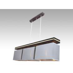 Lampa wisząca Wenecja III - 12 7064 hotelowa abażur aluminium