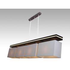 Lampa wisząca Wenecja IV - 1 7101 hotelowa abażur kremowy