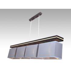 Lampa wisząca Wenecja IV - 12 7125 hotelowa abażur aluminium