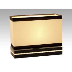 Lampa stołowa New York - 51 4049 hotelowa abażur kremowy | brązowe paski