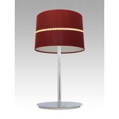 Lampa stołowa Parma 4 5701 hotelowa abażur bordowy