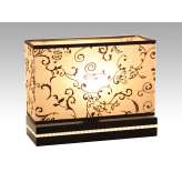 Lampa Valencja 2 6180 kinkiet hotelowa abażur beżowy z czarnym wzorem