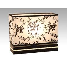 Lampa Valencja 13 6241 kinkiet hotelowa abażur biały z czarnym wzorem