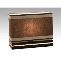 Lampa Valencja 52 6296 kinkiet hotelowa abażur brązowy | aluminiowe pasy