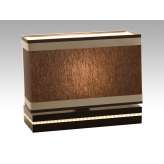 Lampa Valencja 52 6296 kinkiet hotelowa abażur brązowy | aluminiowe pasy