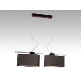 Lampa wisząca Gaja 16 8597 hotelowa abażur brązowy