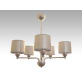 Lampa wisząca Barcelona V - 12 2335 hotelowa abażur aluminium