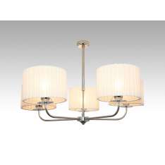 Lampa wisząca Bilbao V - 55 2151 hotelowa abażur biały plisowany