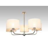 Lampa wisząca Bilbao V - 55 2151 hotelowa abażur biały plisowany