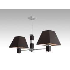 Lampa wisząca Boston II - 16 2199 hotelowa abażur brązowy