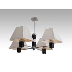 Lampa wisząca Boston IV - 36 2212 hotelowa abażur biały