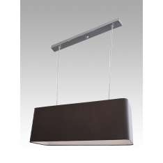 Lampa wisząca Saragossa II - 16 2366 hotelowa abażur brązowy