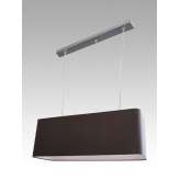 Lampa wisząca Saragossa II - 16 2366 hotelowa abażur brązowy