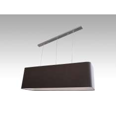 Lampa wisząca Saragossa III - 16 2403 hotelowa abażur brązowy