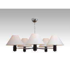 Lampa wisząca Wilno V - 1 2472 hotelowa abażur kremowy