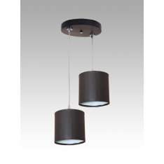 Lampa wisząca Luzon II - 16 2540 hotelowa abażur brązowy