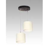 Lampa wisząca Luzon II - 12 2557 hotelowa abażur aluminium