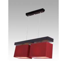 Lampa wisząca Majorka II - 4 2694 hotelowa abażur bordowy