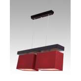 Lampa wisząca Majorka II - 4 2694 hotelowa abażur bordowy