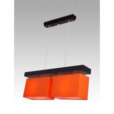 Lampa wisząca Majorka II - 8 2717 hotelowa abażur pomarańczowy