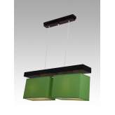 Lampa wisząca Majorka II - 10 2724 hotelowa abażur zielony