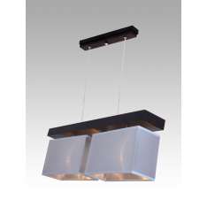 Lampa wisząca Majorka II - 12 2731 hotelowa abażur aluminium