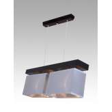 Lampa wisząca Majorka II - 12 2731 hotelowa abażur aluminium