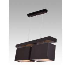 Lampa wisząca Majorka II - 16 2755 hotelowa abażur brązowy