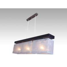 Lampa wisząca Majorka III - 5 2830 hotelowa abażur srebrne nitki