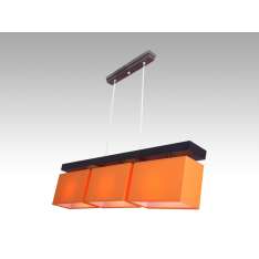 Lampa wisząca Majorka III - 8 2847 hotelowa abażur pomarańczowy