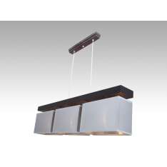 Lampa wisząca Majorka III - 12 2861 hotelowa abażur aluminium