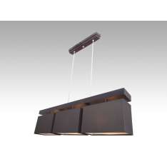 Lampa wisząca Majorka III - 16 2885 hotelowa abażur brązowy