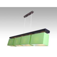 Lampa wisząca Majorka IV - 10 2984 hotelowa abażur zielony