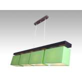 Lampa wisząca Majorka IV - 10 2984 hotelowa abażur zielony