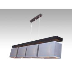 Lampa wisząca Majorka IV - 12 2991 hotelowa abażur aluminium