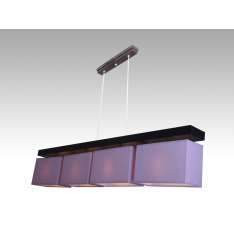 Lampa wisząca Majorka IV - 17 3028 hotelowa abażur fioletowy