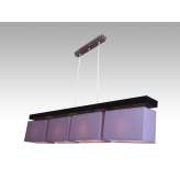 Lampa wisząca Majorka IV - 17 3028 hotelowa abażur fioletowy