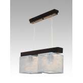 Lampa wisząca Santiago II - 5 3097 hotelowa abażur srebrne nitki