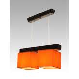 Lampa wisząca Santiago II - 8 3103 hotelowa abażur pomarańczowy