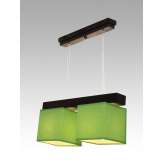 Lampa wisząca Santiago II - 10 3110 hotelowa abażur zielony