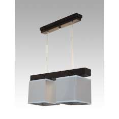 Lampa wisząca Santiago II - 12 3127 hotelowa abażur aluminium