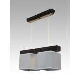 Lampa wisząca Santiago II - 12 3127 hotelowa abażur aluminium