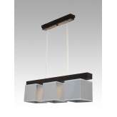 Lampa wisząca Santiago III - 12 3257 hotelowa abażur aluminium