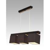 Lampa wisząca Santiago III - 16 3271 hotelowa abażur brązowy