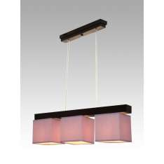 Lampa wisząca Santiago III - 17 3288 hotelowa abażur fioletowy