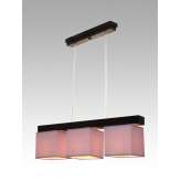 Lampa wisząca Santiago III - 17 3288 hotelowa abażur fioletowy