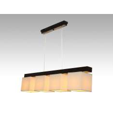 Lampa wisząca Santiago IV - 1 3325 hotelowa abażur kremowy