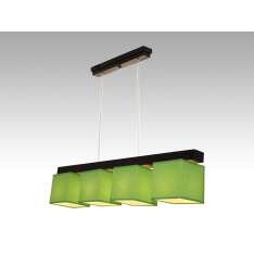 Lampa wisząca Santiago IV - 10 3370 hotelowa abażur zielony