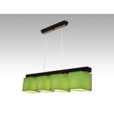 Lampa wisząca Santiago IV - 10 3370 hotelowa abażur zielony